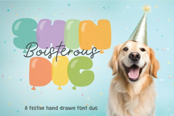 Boisterous Shindig Duo: Elevating Festive Design with Playful Typography