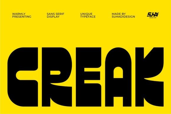 Creak Font: Bold Typography for Modern Design
