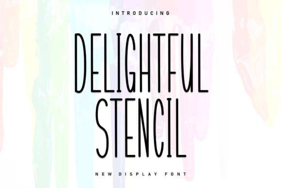 Delightful Stencil: A Handwritten Font for Modern Design