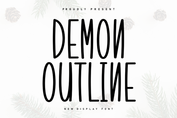 Demon Outline: A Sweet Handwritten Font for Cozy Design