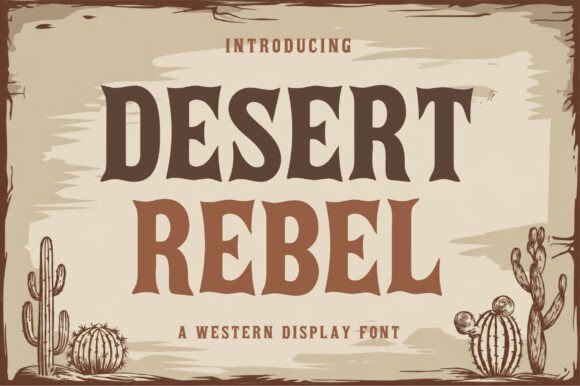 Desert Rebel: Bold Western Font for Retro Design
