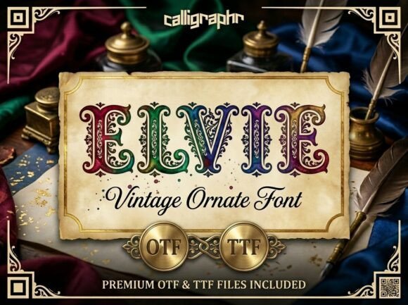 Elvie: A Bold Decorative Display Font for Impact