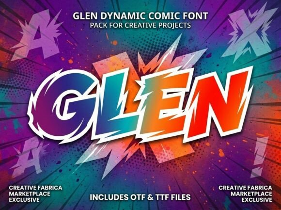 Glen: High-Velocity Display Font for Bold Design