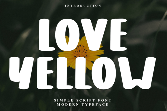 Love Yellow: Festive Typography for Holiday Design