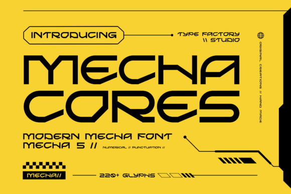 Mecha Cores: Applying Sharp Geometric Typography to Modern Design Projects