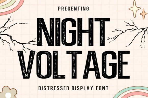 Night Voltage: Applying Bold Distressed Typography to Real-World Design Projects