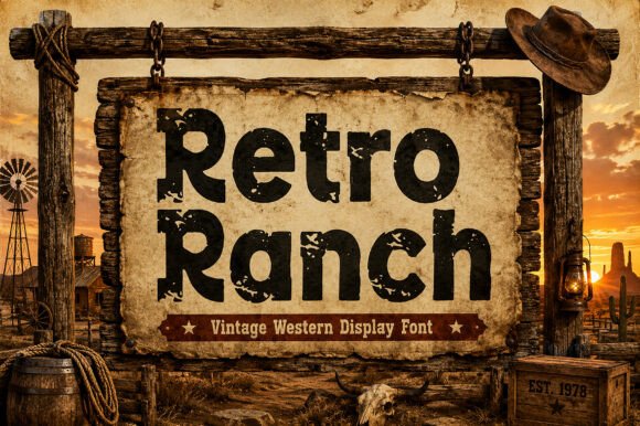 Retro Ranch: Integrating Authentic Western Typography into Modern Design Workflows