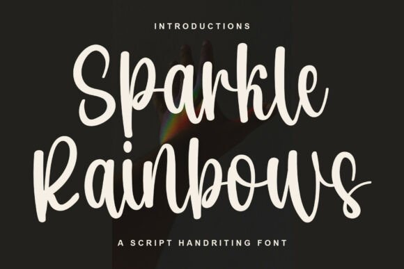 Sparkle Rainbows: Elegant Vintage Script Typography