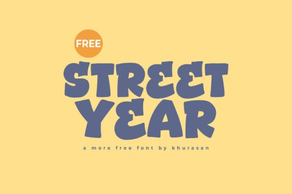 Street Year Font for Modern Design