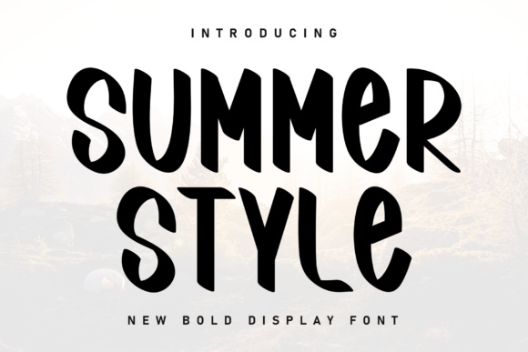 Summer Style Font: Organic Charm for Modern Design